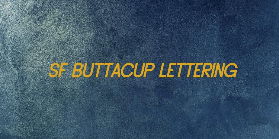 Fonte SF Buttacup Lettering