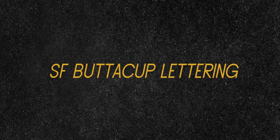 Fonte SF Buttacup Lettering