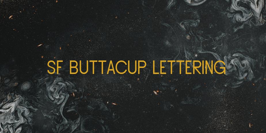 Fonte SF Buttacup Lettering