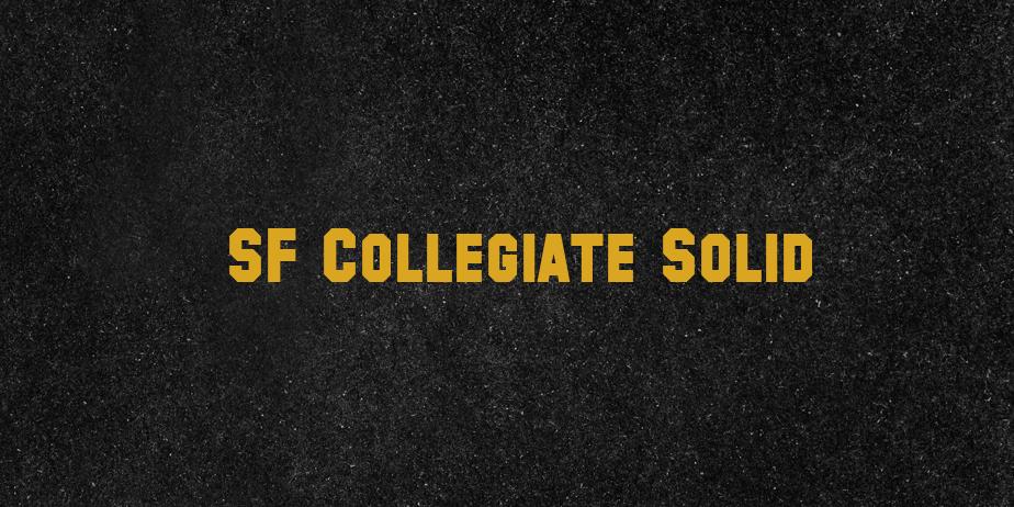 Fonte SF Collegiate Solid
