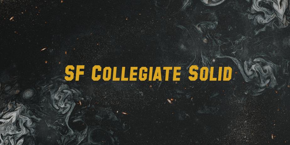 Fonte SF Collegiate Solid