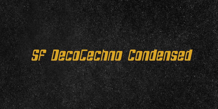 Fonte SF DecoTechno Condensed