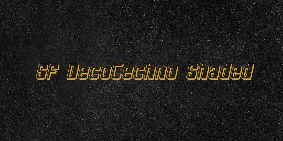 Fonte SF DecoTechno Shaded