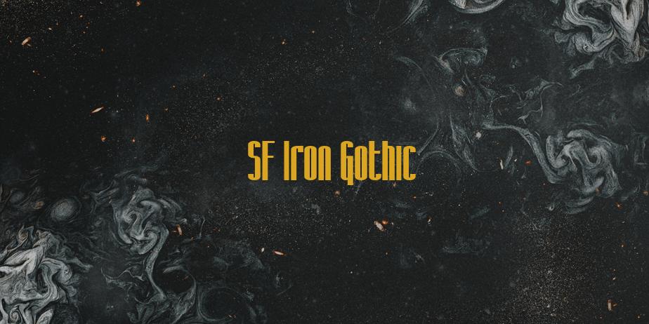 Fonte SF Iron Gothic