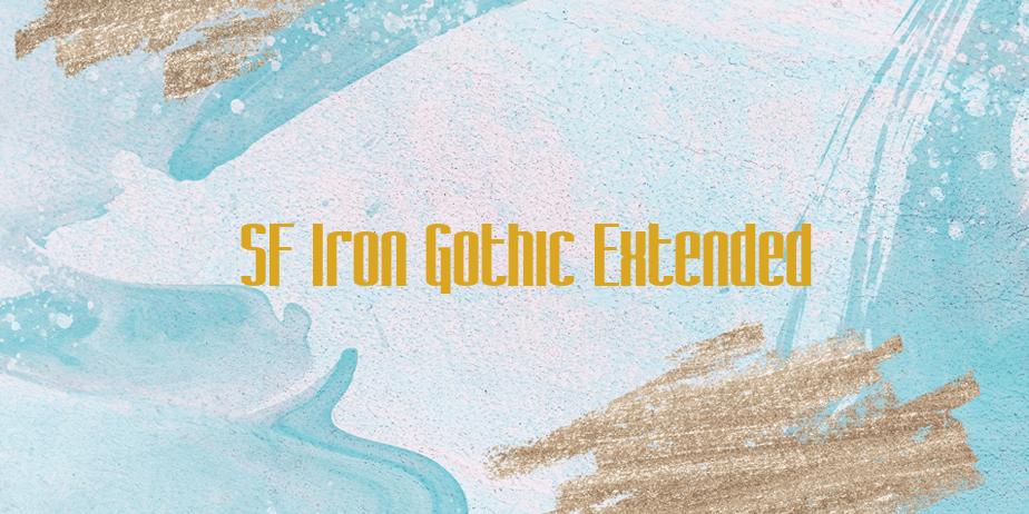 Fonte SF Iron Gothic Extended