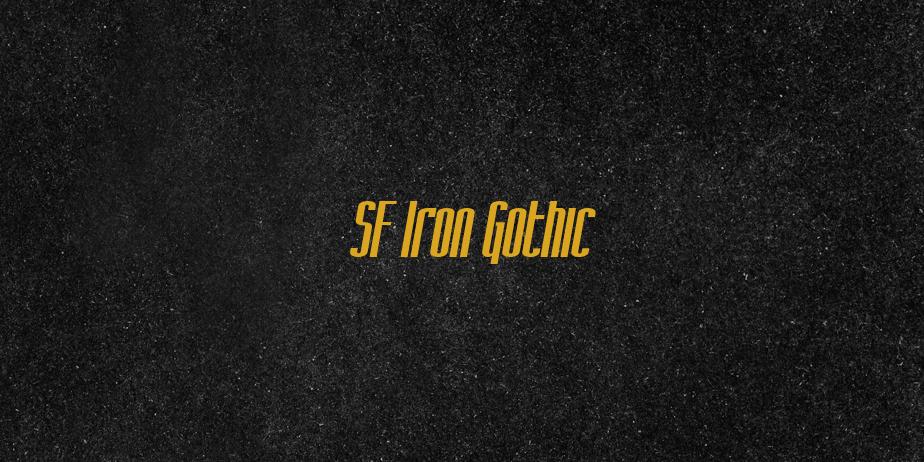 Fonte SF Iron Gothic