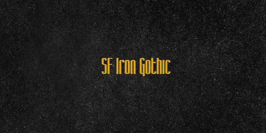 Fonte SF Iron Gothic