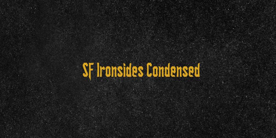 Fonte SF Ironsides Condensed