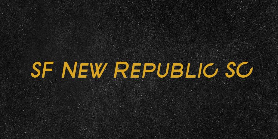 Fonte SF New Republic SC