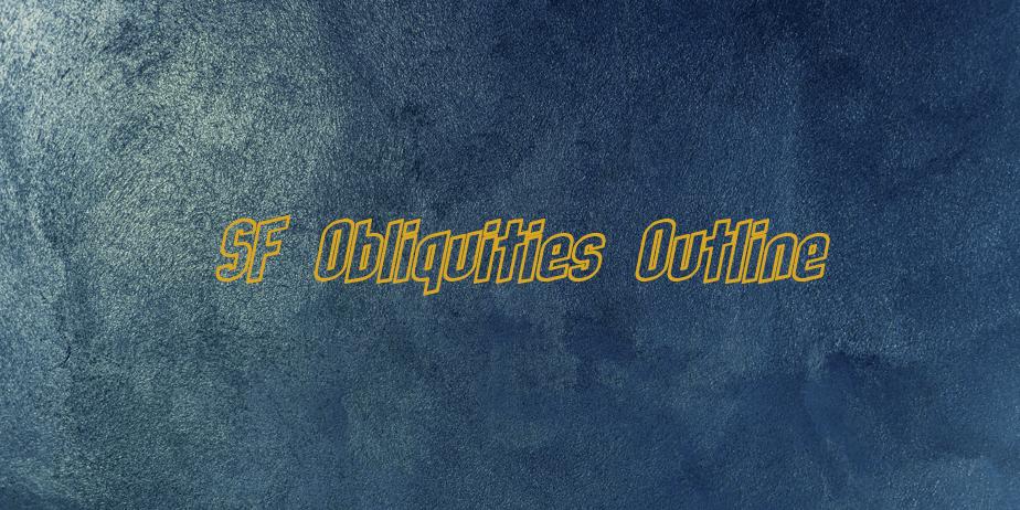 Fonte SF Obliquities Outline