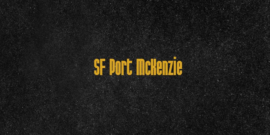 Fonte SF Port McKenzie