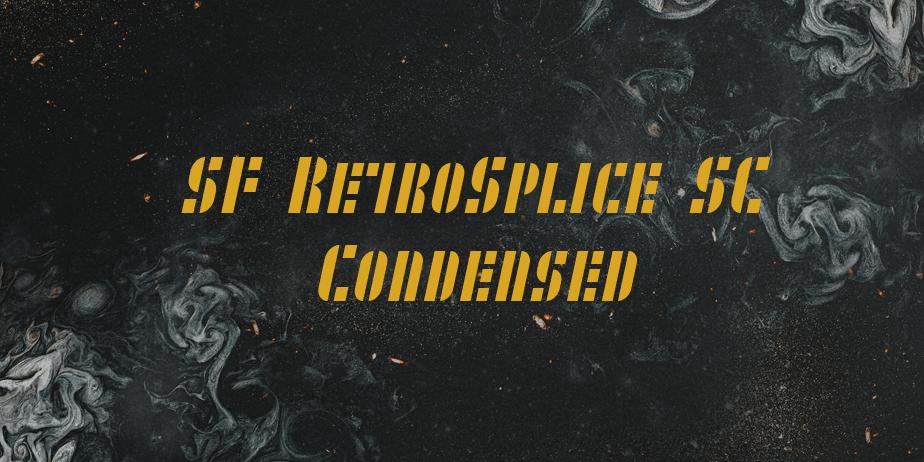 Fonte SF RetroSplice SC Condensed