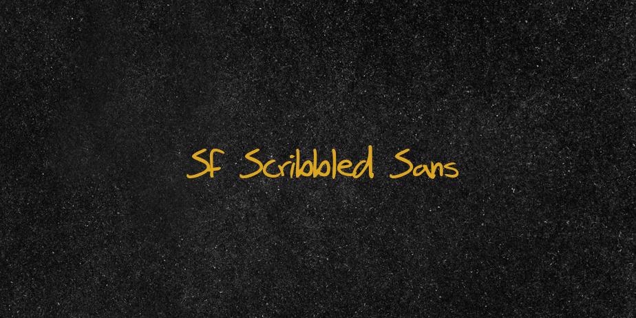 Fonte SF Scribbled Sans