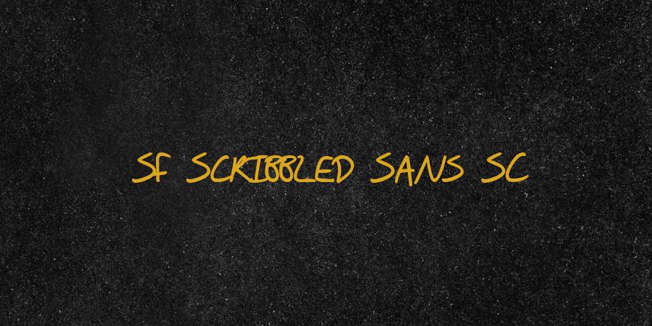 Fonte SF Scribbled Sans SC