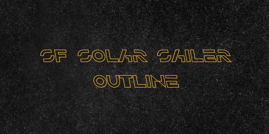 Fonte SF Solar Sailer Outline