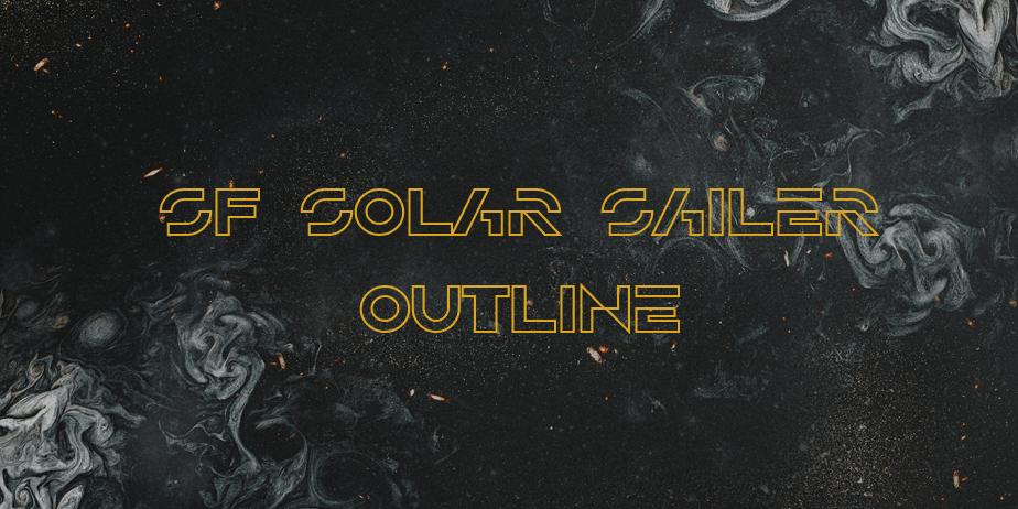 Fonte SF Solar Sailer Outline