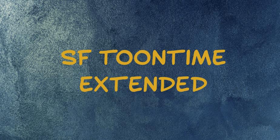 Fonte SF Toontime Extended