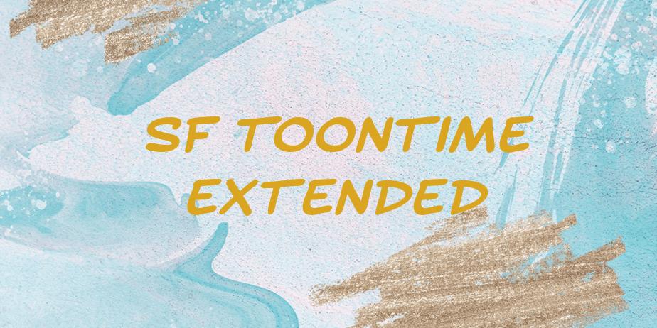 Fonte SF Toontime Extended