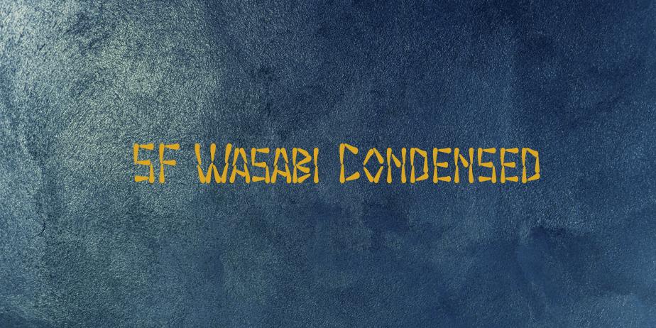 Fonte SF Wasabi Condensed