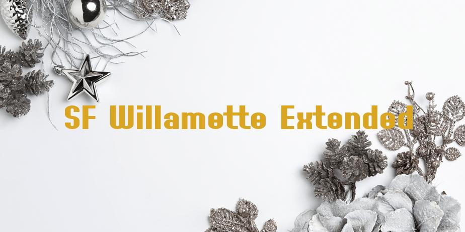 Fonte SF Willamette Extended