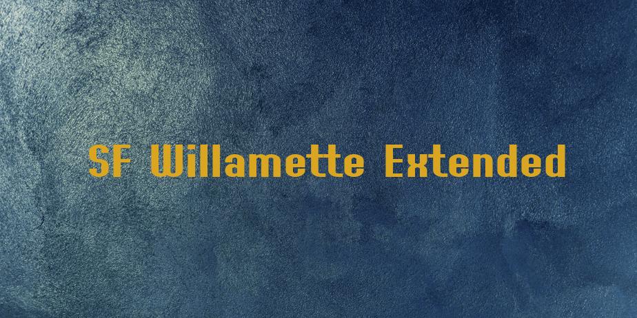 Fonte SF Willamette Extended