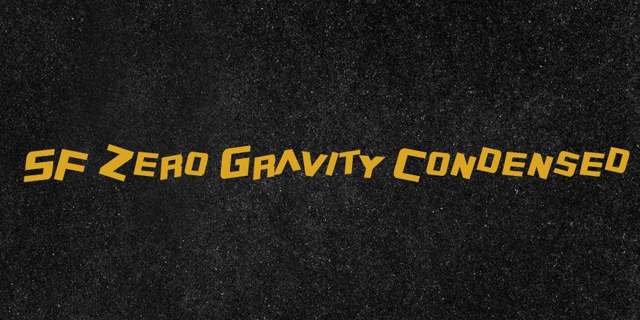 Fonte SF Zero Gravity Condensed