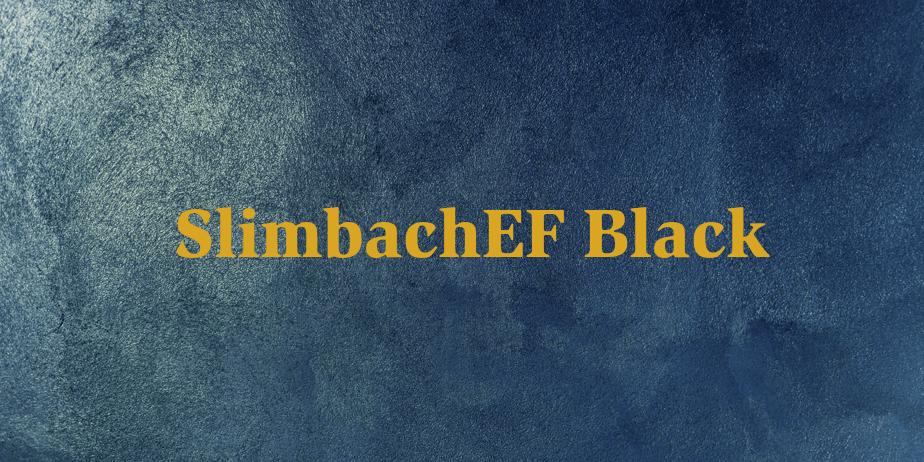 Fonte SlimbachEF Black