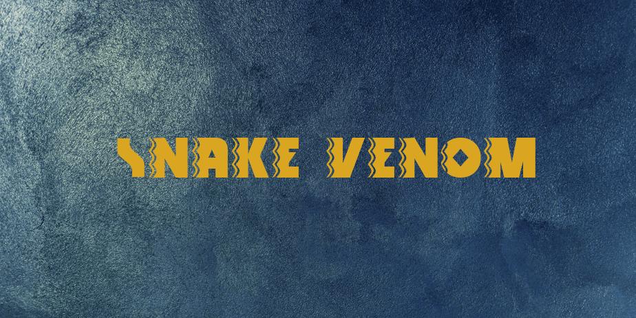 Fonte Snake Venom