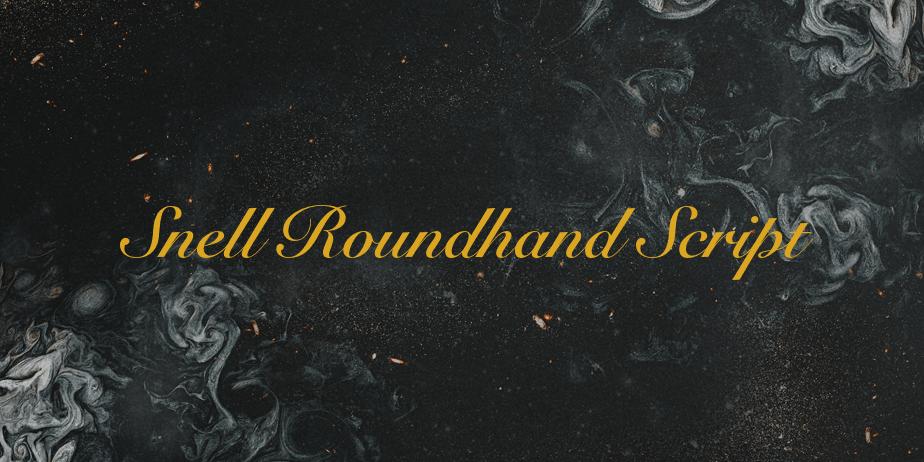 Fonte Snell Roundhand Script