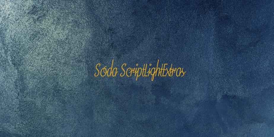 Fonte Soda ScriptLightExtras