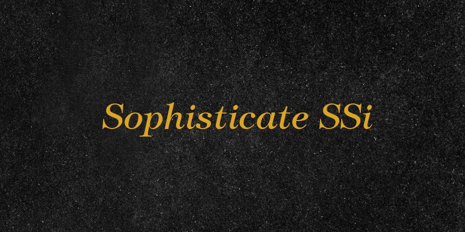 Fonte Sophisticate SSi