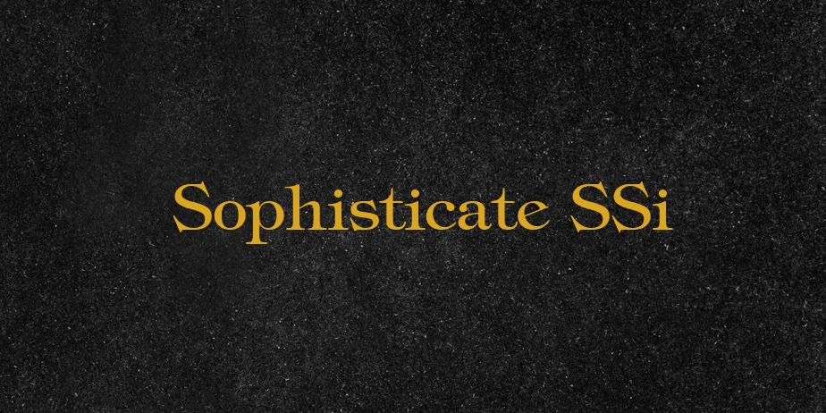 Fonte Sophisticate SSi