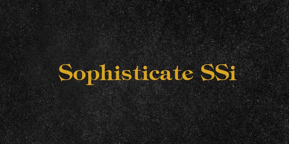 Fonte Sophisticate SSi