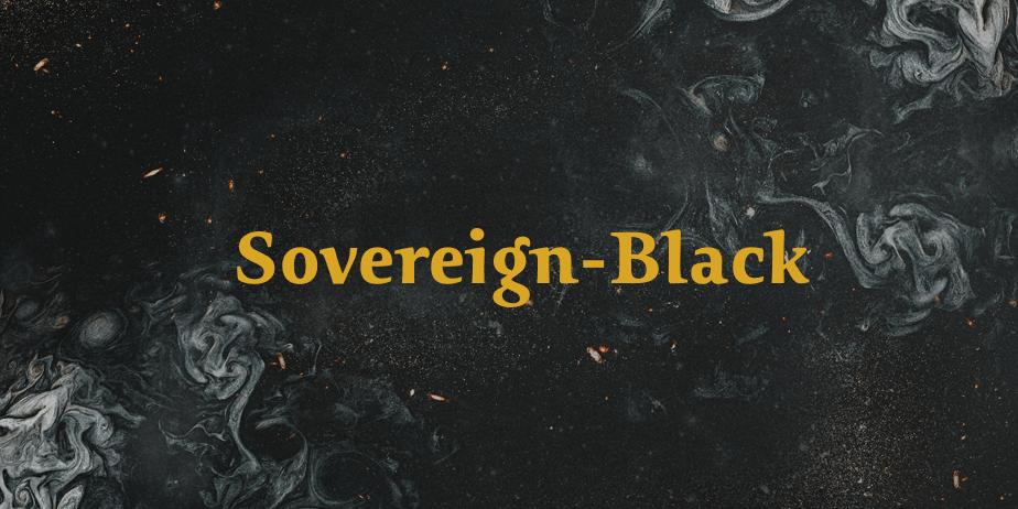 Fonte Sovereign-Black