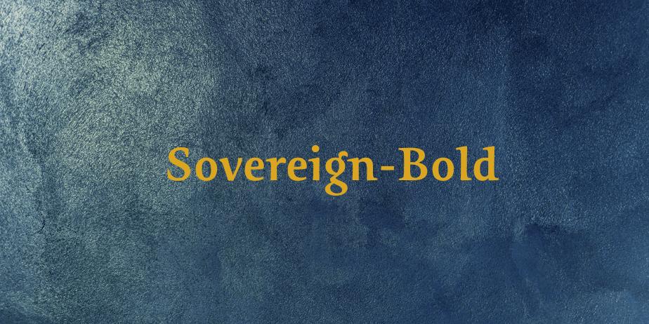 Fonte Sovereign-Bold