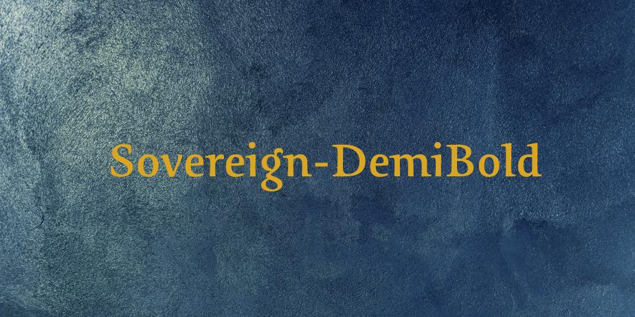 Fonte Sovereign-DemiBold