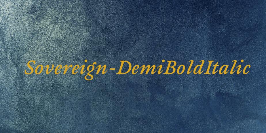 Fonte Sovereign-DemiBoldItalic