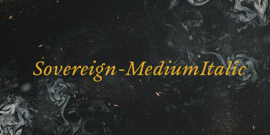 Fonte Sovereign-MediumItalic