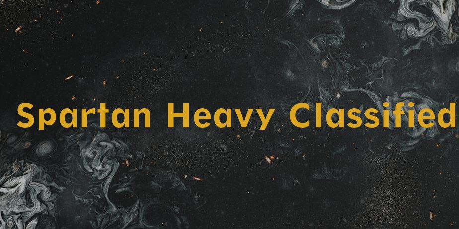 Fonte Spartan Heavy Classified