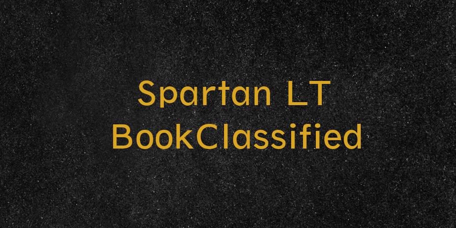 Fonte Spartan LT BookClassified