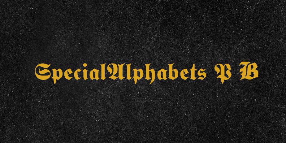 Fonte SpecialAlphabets P03