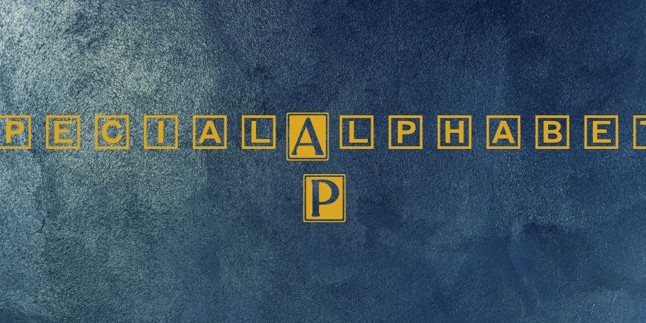 Fonte SpecialAlphabets P06