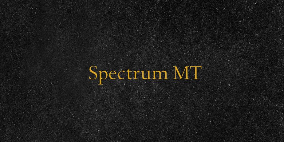 Fonte Spectrum MT