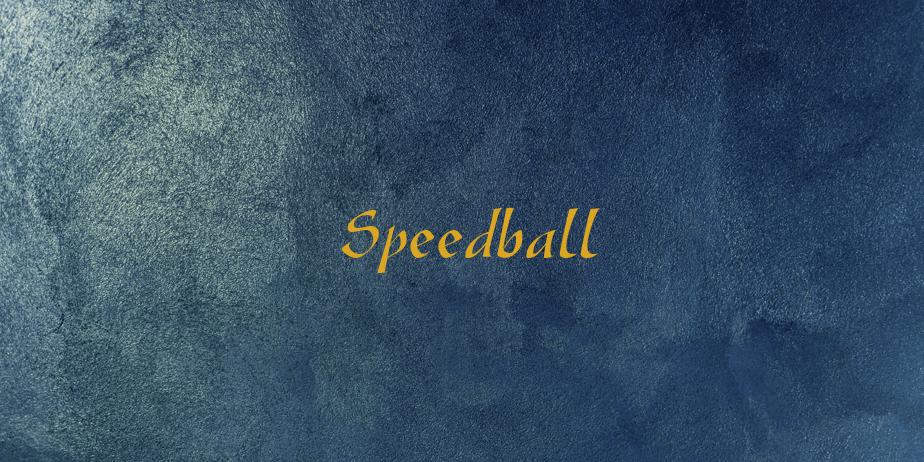 Fonte Speedball