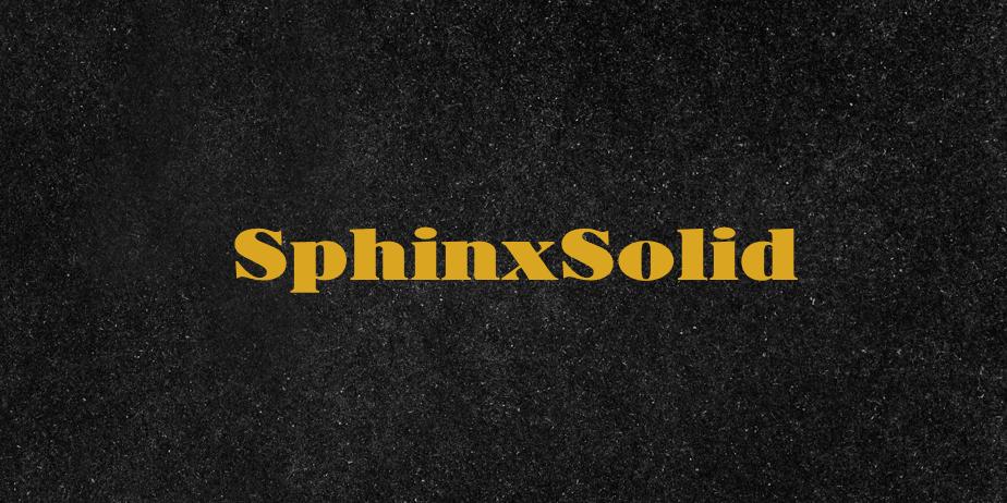 Fonte SphinxSolid