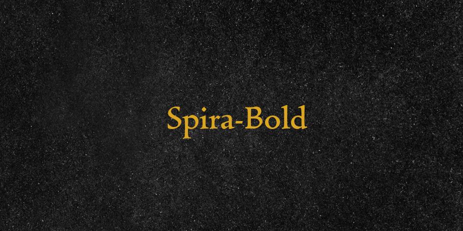 Fonte Spira-Bold