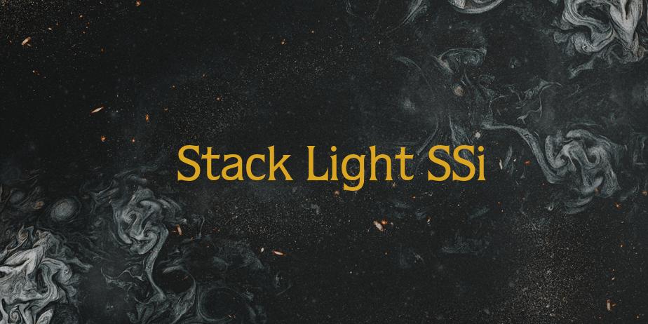 Fonte Stack Light SSi