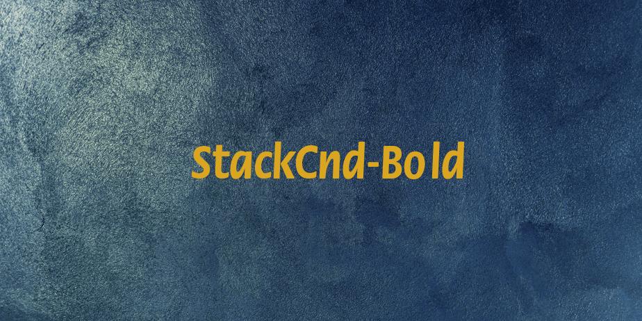 Fonte StackCnd-Bold