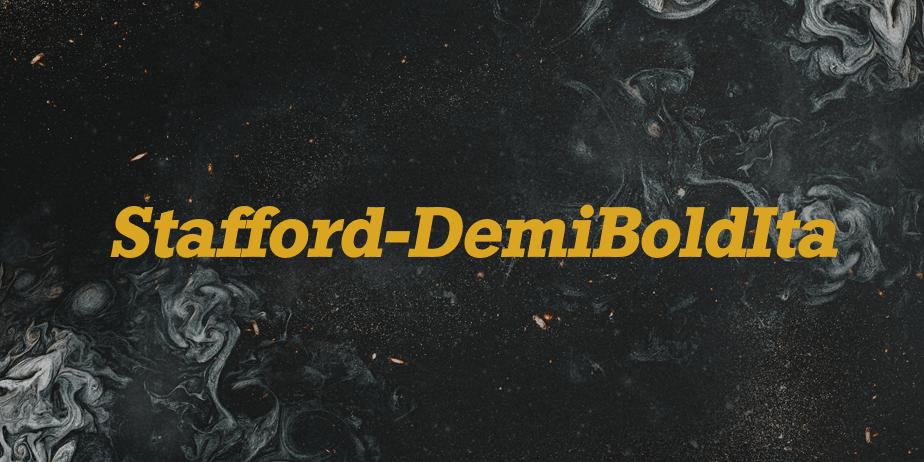 Fonte Stafford-DemiBoldIta