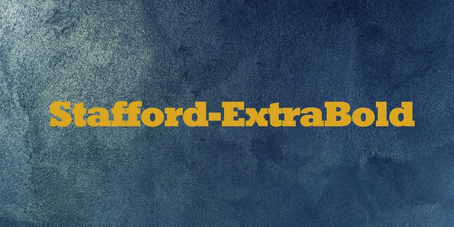 Fonte Stafford-ExtraBold